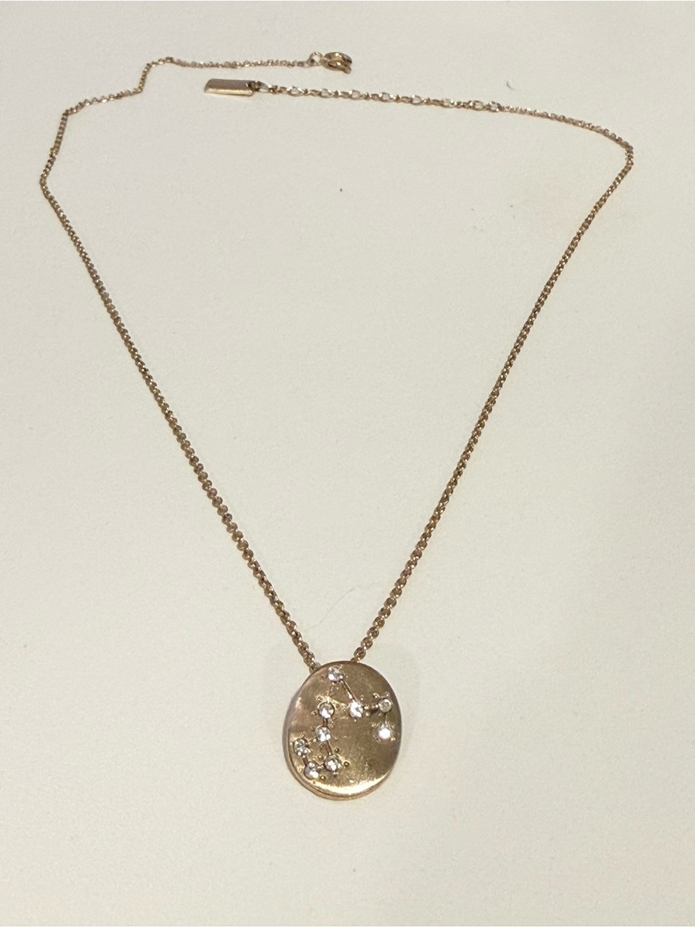 Gold Pisces Pendant Necklace